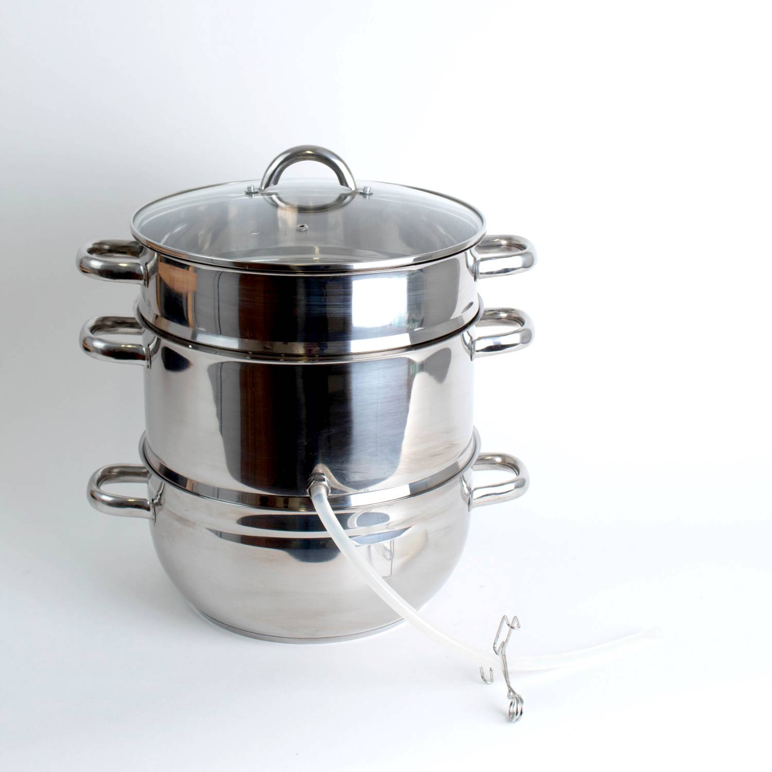 Cook N Home Basics Canning Juice Steamer Extractor Pot 11-Quart
