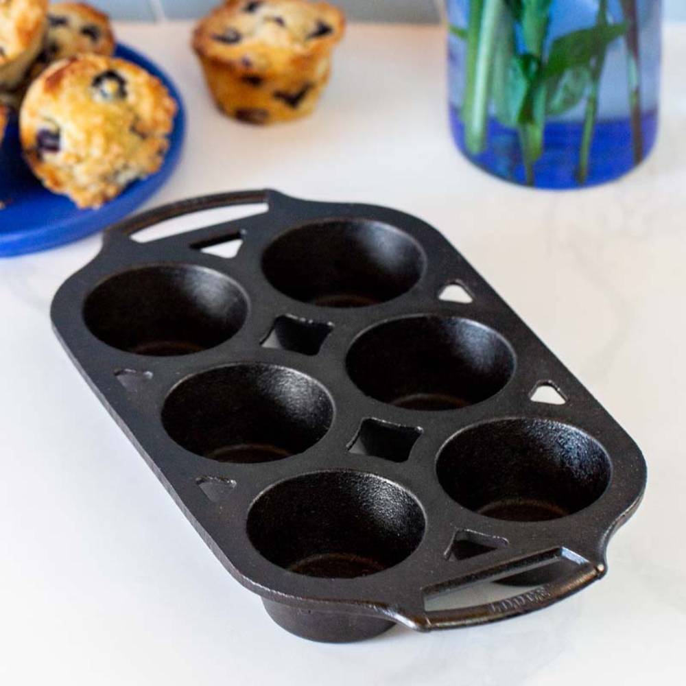 Camp Chef Cast-Iron 6-Cup Muffin Topper Pan