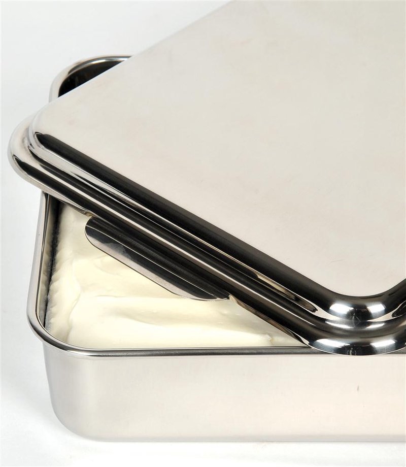 Baking Pan West Bend Bakeware 9 Inches USA Stainless Steel Stainless Steel  50s Mid Century Streamline Baking Cake Pan Casserole Dish Salad Master 