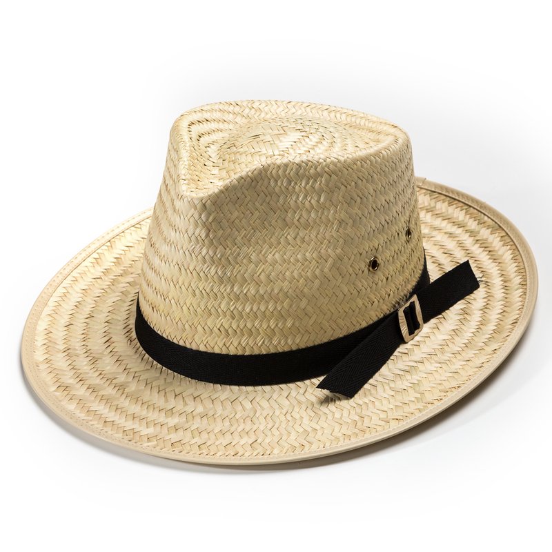 Sunset Straw Hats Sun Hat, Amish-Made Classic Design with Pinched Front, Men's Adult