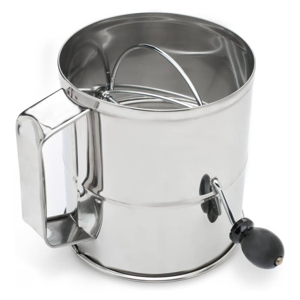 STAINLESS STEEL FLOUR SIFTER - 8 CUP - BUY NOW
