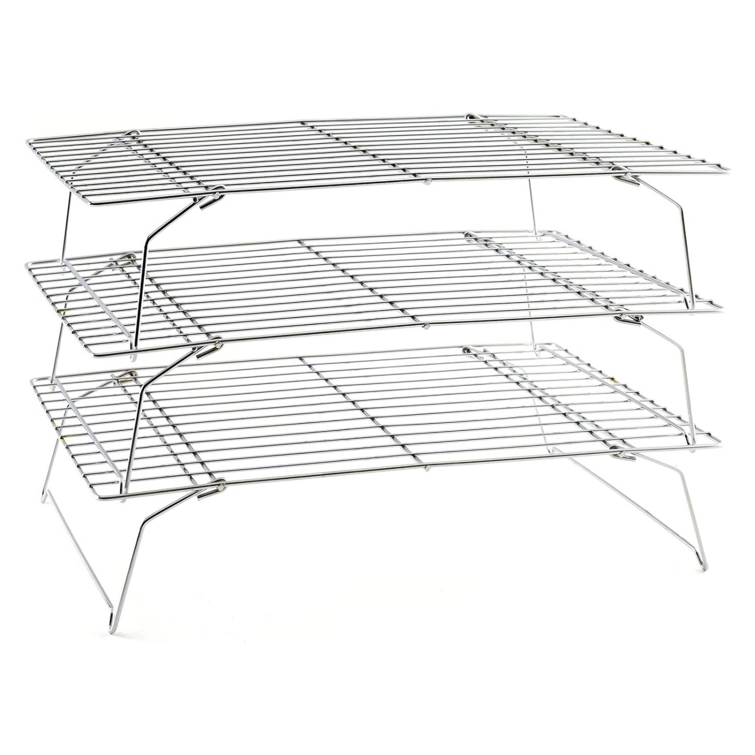 3-TIER STACKABLE AND COLLAPSABLE COOLING RACK - BUY NOW