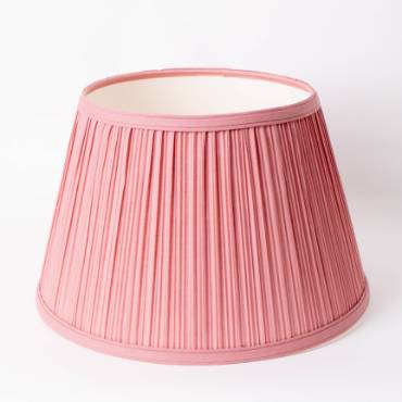 Aladdin Pink Pleated Lamp Shade - Cloth - 14"