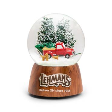Lehman's Musical Red Truck Snow Globe