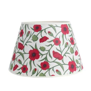 Aladdin Red Poppy Lamp Shade - Parchment - 14"