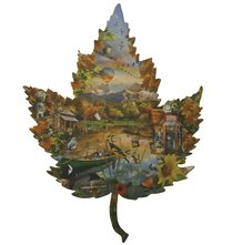 Shaped Jigsaw Puzzle - Autumn Leaf - 1000 pcs