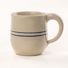 Heritage Blue Stripe Stoneware Round Mug