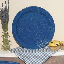 Royal Blue Enamelware Dinner Plate