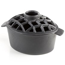 Porcelain Stovetop Steamers - Flat Black