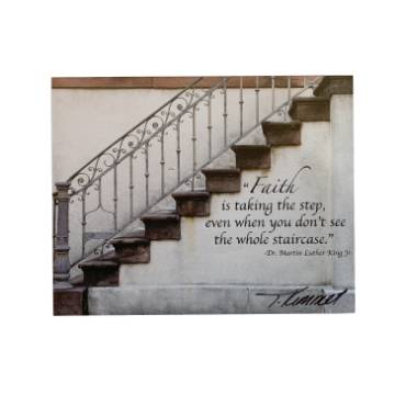 Faith Stairway Rope Plaque - Quote Wall Art - 11x14