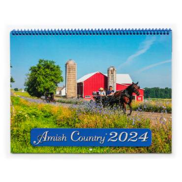 Amish Country 2024 Wall Calendar - 12"x18"