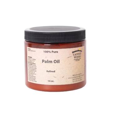Pure Palm Oil for Soap Making - 14 oz
