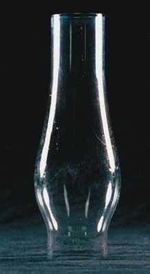 Clear Oil Lamp Chimney - 1 1/8" base x 4 1/2"H