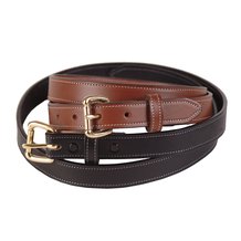 Amish-Made Dressy Leather Belts - 1 inch wide