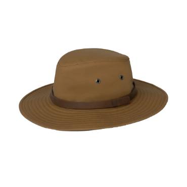 Tilley Waxed Rugged Fedora Hat - British Tan