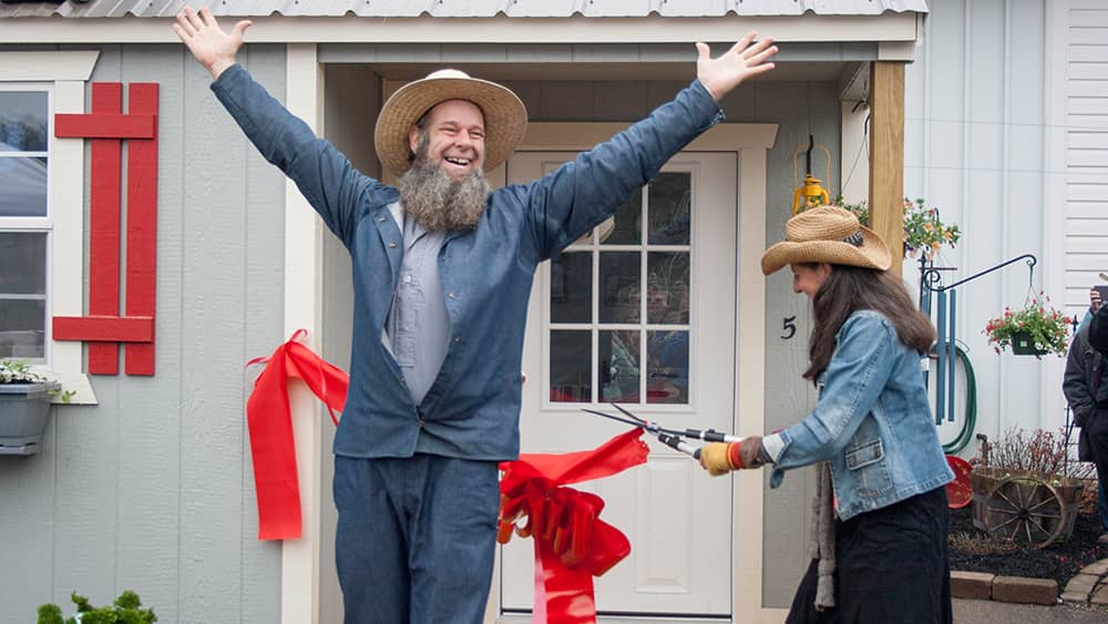 Popular You Tubers Off Grid with Doug and Stacy unveiled Lehman's Tiny House in April.  Doug and Stacy live completely without public utilities in a Tiny House on 11 acres in Missouri.