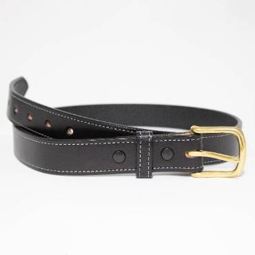 Amish-Made Dressy Leather Belts - 1-1/4 inch wide, Clothing and ...