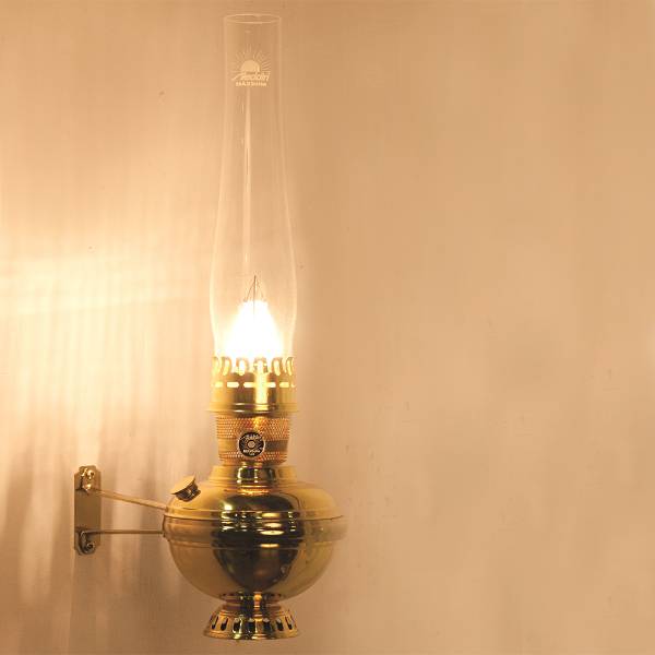 Aladdin Deluxe Brass Wall Oil Lamp