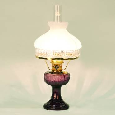 Aladdin Lincoln Drape Oil Lamp with White Top Shade