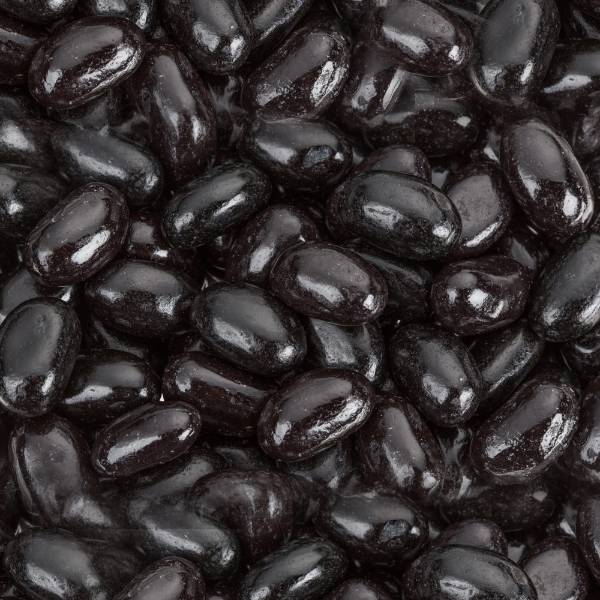 Jumbo Black Licorice Jelly Beans 4 Bags, Snacks and Sweets Lehman's