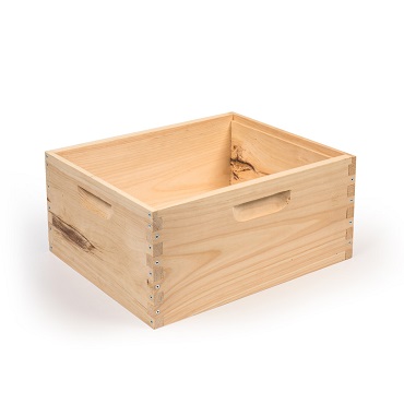 10-Frame Deep Bee Box - Assembled/Wooden