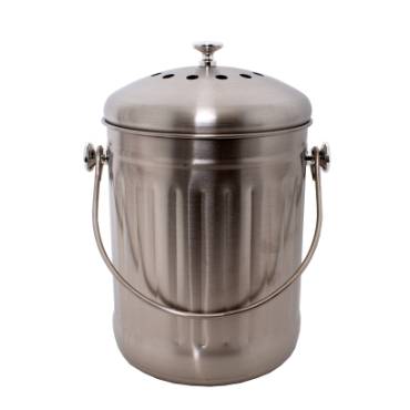 Lehman's Stainless Steel Odor-Free Compost Pail