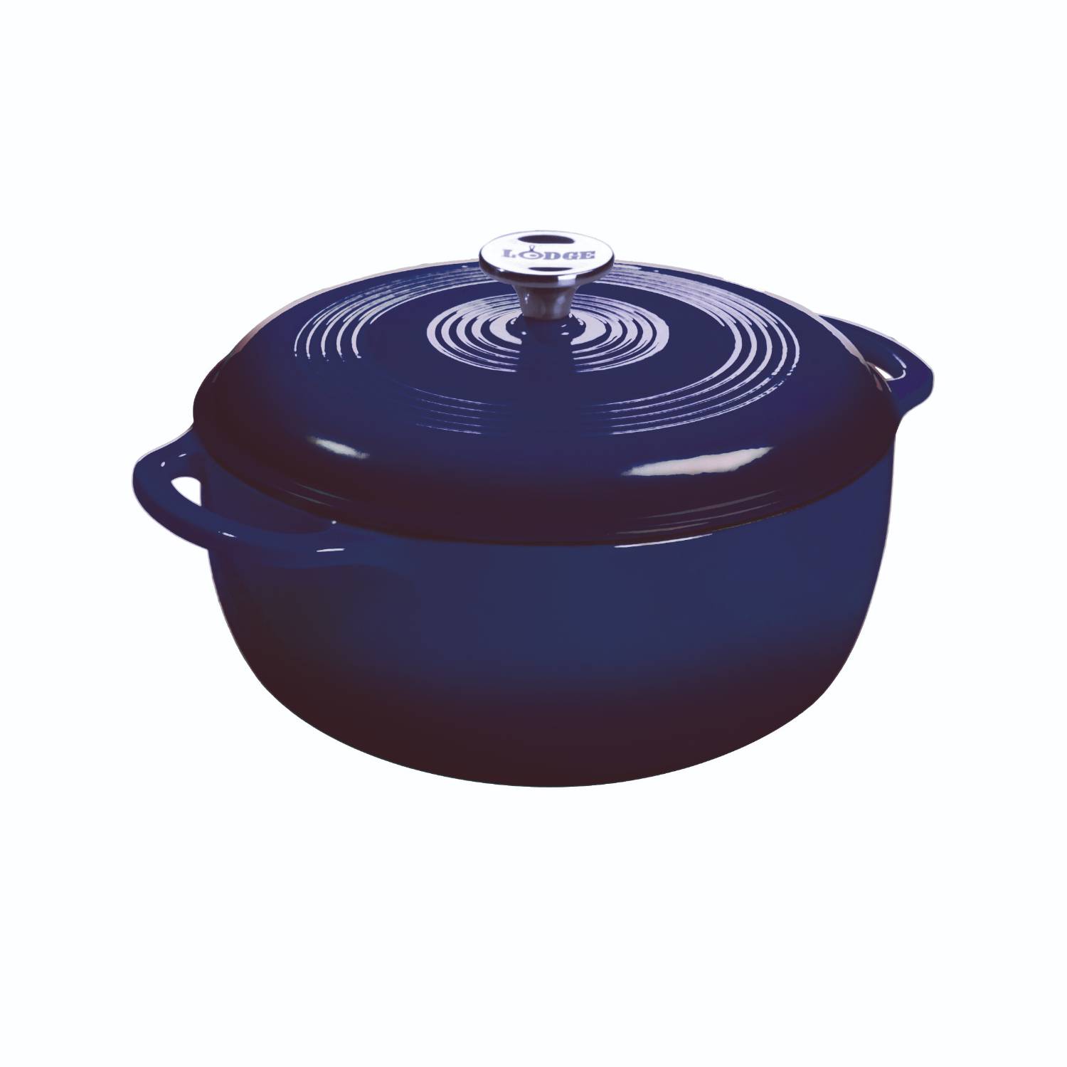 Lodge Cast Iron 6 Quart Enameled Cast Iron Dutch Oven in Oyster