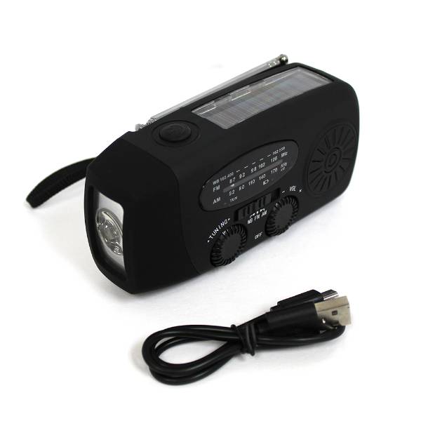 Emergency AM/FM Radio and Flashlight, Solar | Lehman's
