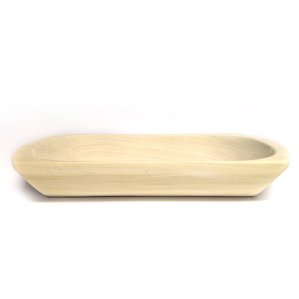 Lehman's German Made Unfinished Wood Dough Kneading Bowl Curved Sides 17.5 in, Size: One Size