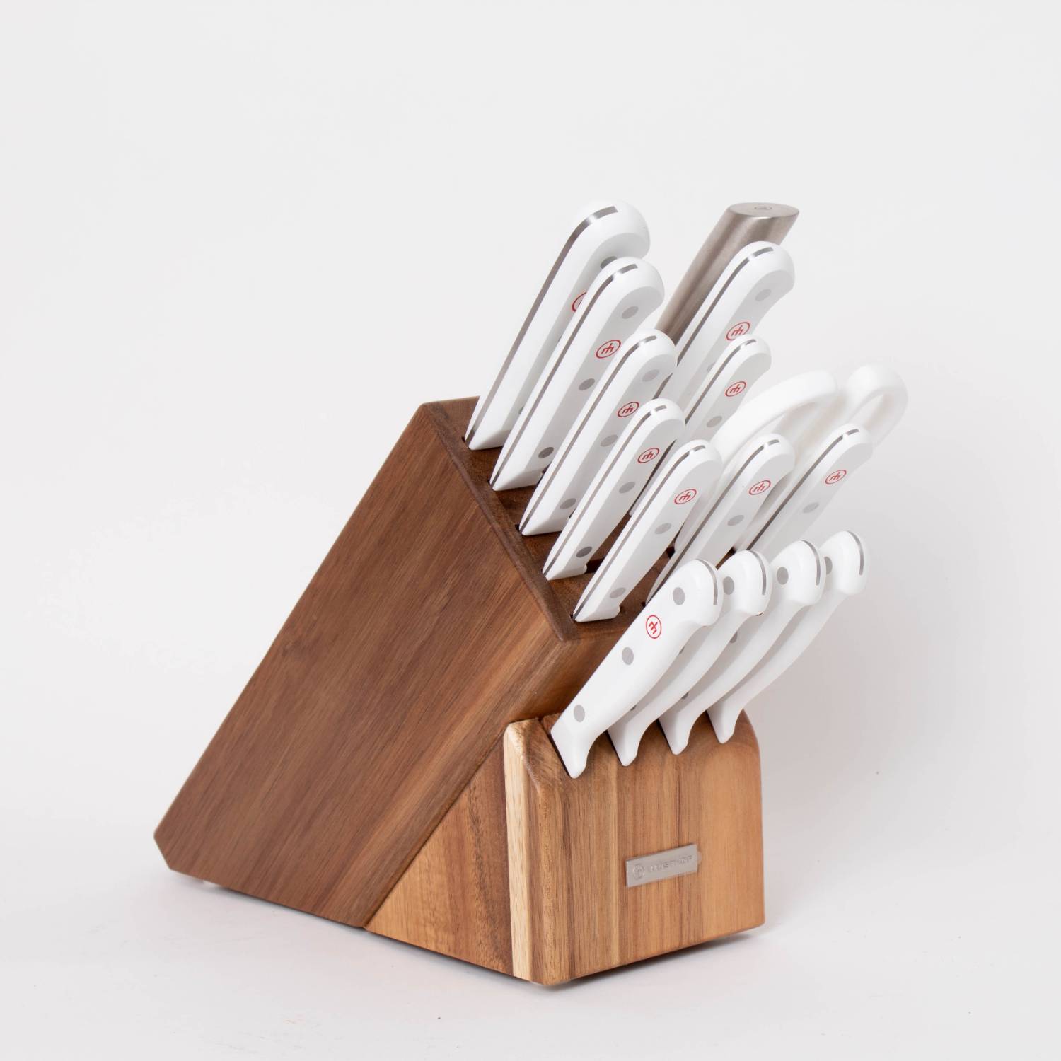 Wusthof Gourmet Stamped White 16-Piece Knife Block Set + Reviews