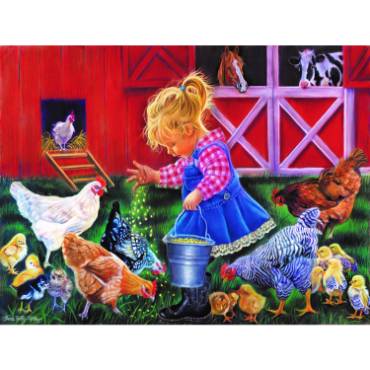 Little Farm Girl Jigsaw Puzzle - 500 Pieces