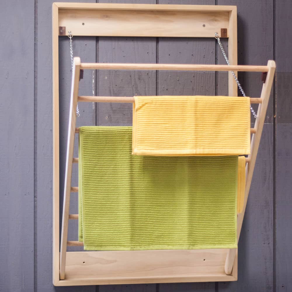 Wall Mounted Laundry Drying Rack, mulitcolor