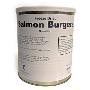 Freeze-Dried Salmon Burgers