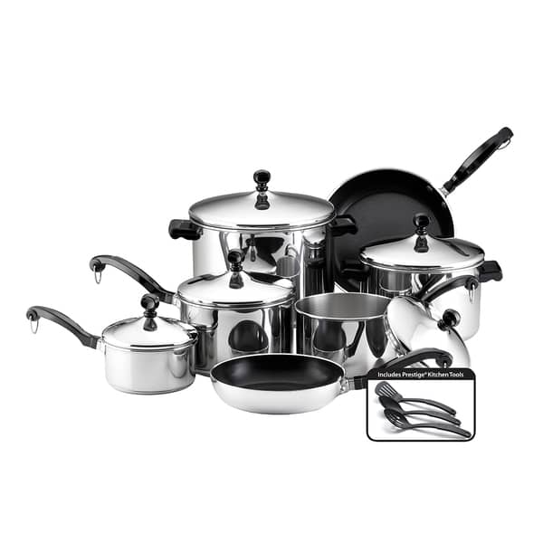 Farberware Classic Stainless Steel Cookware 15-Piece Set