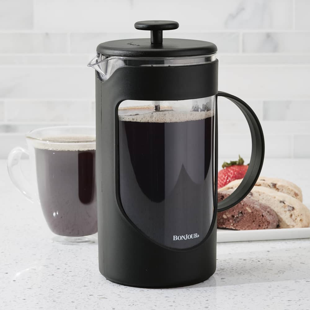 Bonjour Coffee Ami-Matin 8 Cup French Press Black