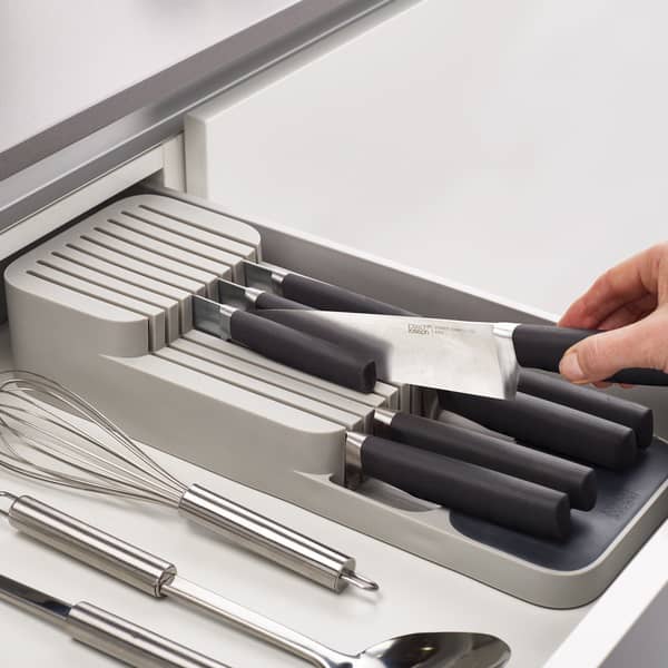 Compact 2-Tier Knife Organizer