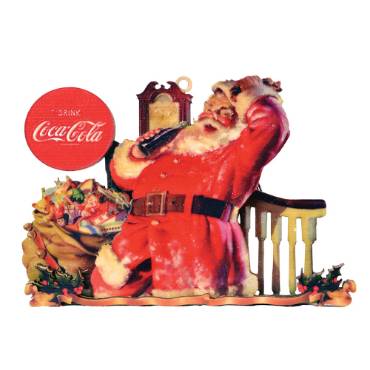 Coca-Cola Santa Staircase Ornament