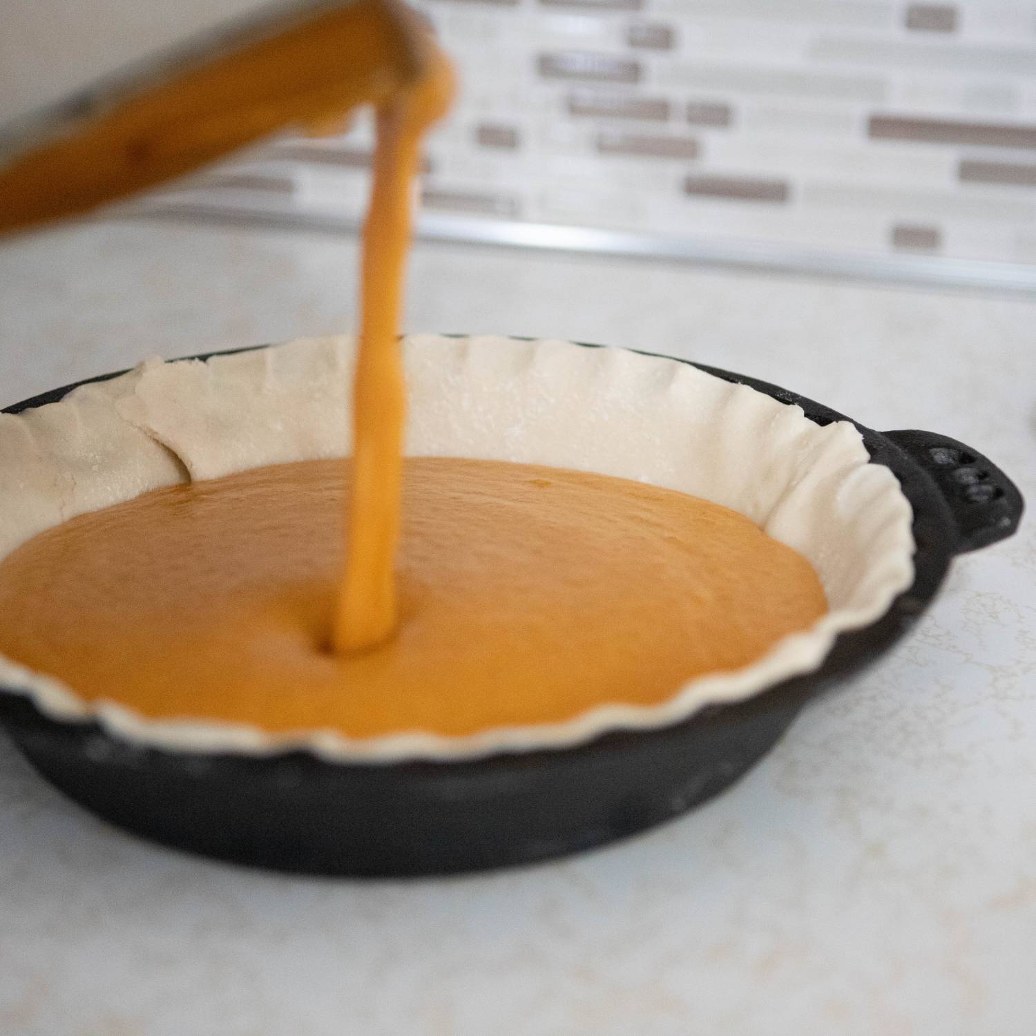 Everyone is always wondering what to do with those mini cast iron pans.  Here you go! Crustless Pumpkin Pie! Delicious!!! : r/castiron