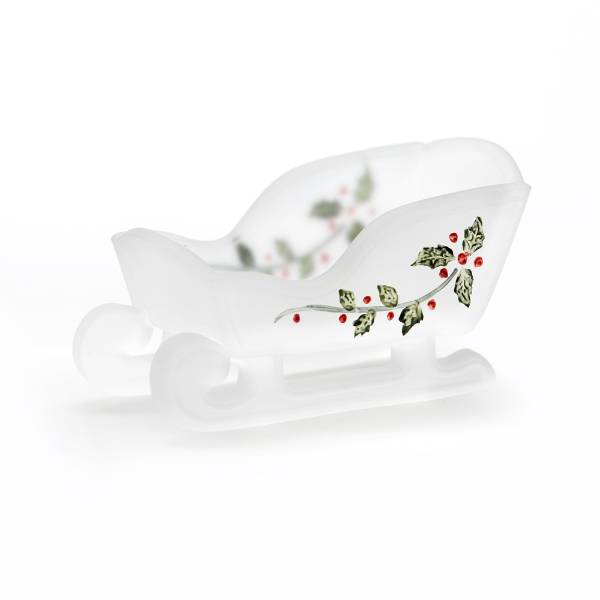 Decorated Glass Sleigh