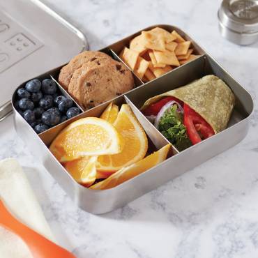 Stainless Steel 5-Compartment Snack Container