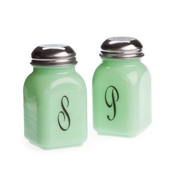 Vintage-Style Glass Salt and Pepper Shakers