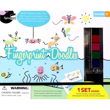 SpiceBox Fingerprint Doodles Art Kit