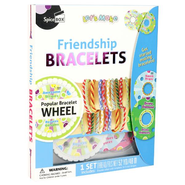 SpiceBox Friendship Bracelets Kit, Kids Crafts Lehman's