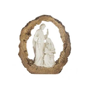 Log Nativity Figurine