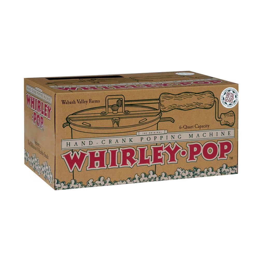 The Original Whirley-Pop Whirley Pop Stove Top Popcorn Popper with Metal Gears - Popcorn Machines