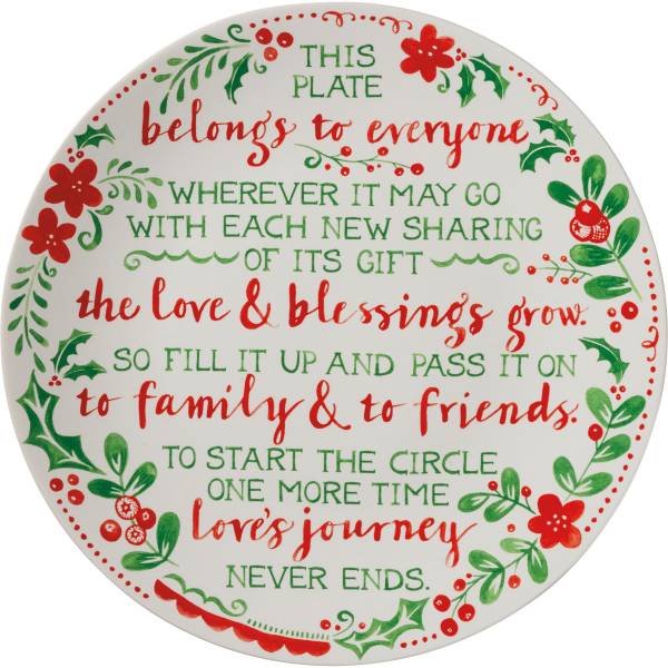 Holiday Giving Plate - 12"