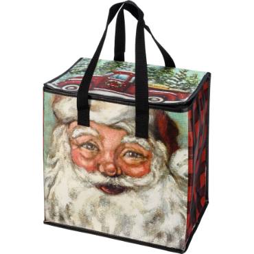 Christmas Truck & Santa Insulated Tote
