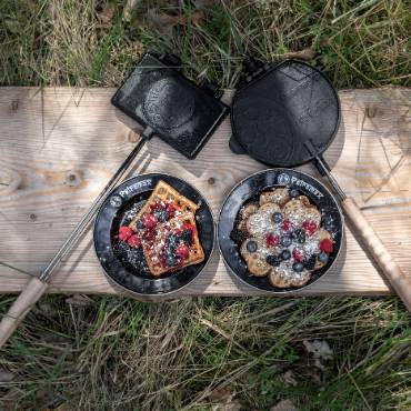 lehman's cast iron waffle maker