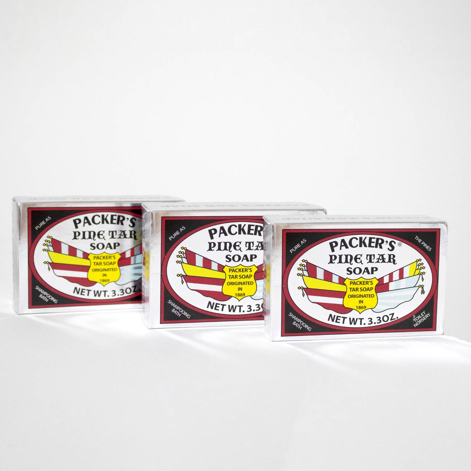 Packer's Pine Tar Soap 3 Pack 