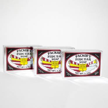 Packer's Pine Tar Bar Soap - Pack of 3 (3.3 oz bars)